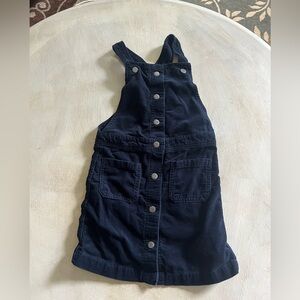Girls Corduroy Dress, Navy, Size 6